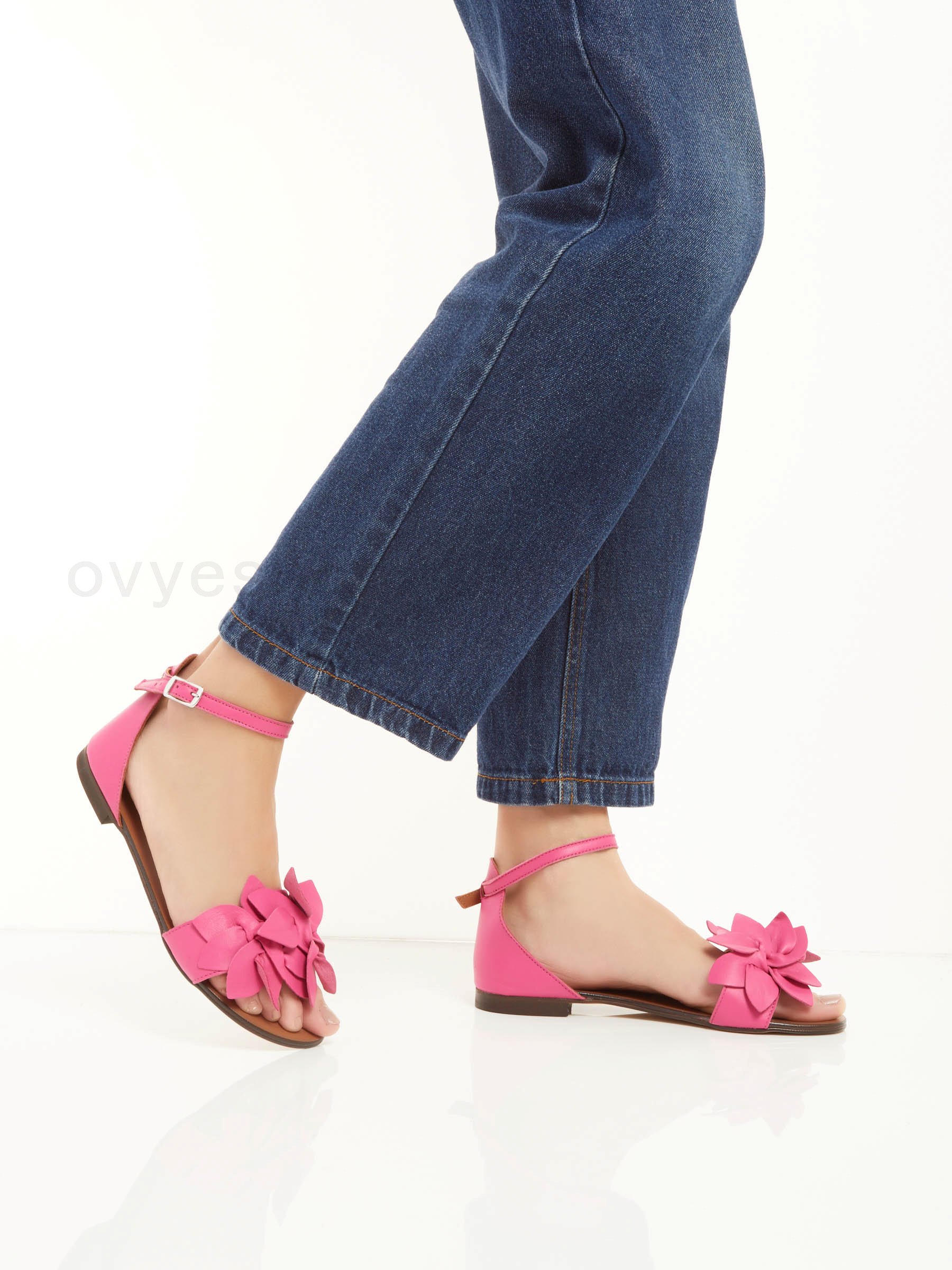 (image for) Sale Leather Flat Sandal F0817885-0507